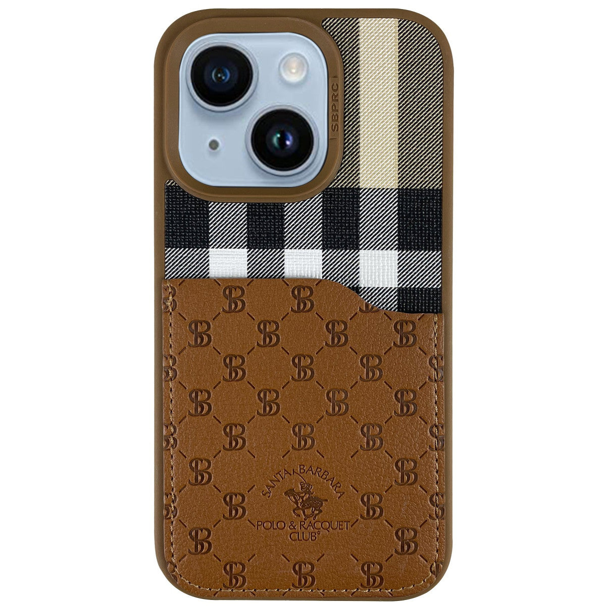 Santa Barbara Polo Racquet Club Apple iPhone 14 Plaid Kartvizitli Kapak